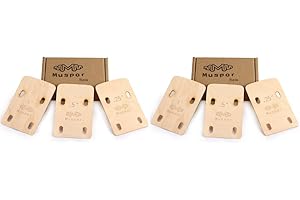 LYEAA Lot de 3 cales de manche de guitare électrique en érable pour basse - 0,25/0,5/1 degré d'absorption acoustique