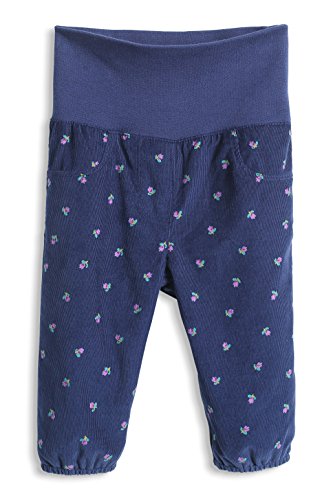 ESPRIT Baby-Girls 095EEAB010 Cord AOP Floral Trouser, Blue (Navy), 3 Years (Manufacturer Size:92)