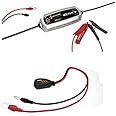 CTEK MXS 5.0 Battery Charger with Automatic Temperature Compensation and CTEK Direct Connector Adaptor (10mm)