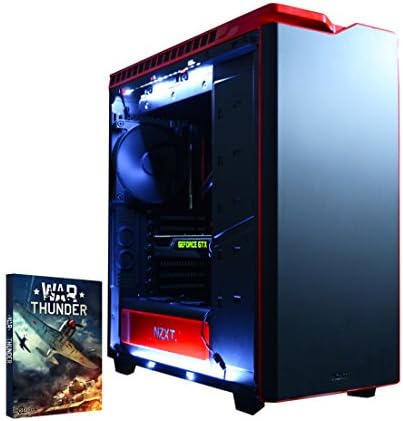 Vibox Viper 32 Water Cooled Desktop Gaming PC - with Windows 10 OS, WarThunder Game Bundle (4.2GHz Intel i7 6700K Quad Core Processor, Corsair Water Cooler, Nvidia Geforce GTX 970 Graphics Card, 240GB Solid State Drive SSD, 2TB Hard Drive, 16GB RAM, NZXT H440 Red Case)