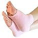 Pixnor Professional Heel Moisturising Gel Socks for Dry Hard Cracked Skin Foot Pain Relief Pink