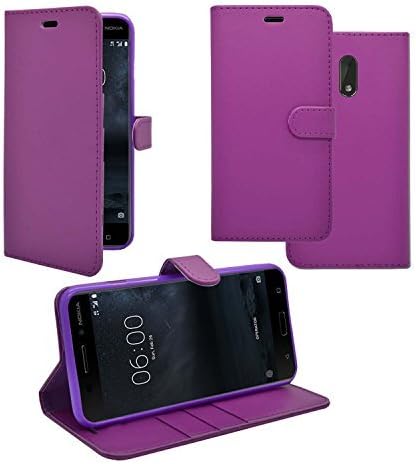 Mobile Phone Case Cover Compatible For Nokia 3 Wallet Flip Stand Card Slot PU Leather Magnetic Closure Case Cover In Purple