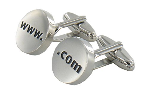 Onyx-Art London www. &. COM ordinateur Internet Boutons de manchette dans une boîte cadeau Gmc13