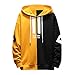 Produktbild Pullover Für Herren,Hip Hop Sweatshirts Hoodie Resplend Freizeit Lose Kapuzenpullover Mode Lange Ärmel Kapuzenpulli Patchwork Hoody Mit Taschen
