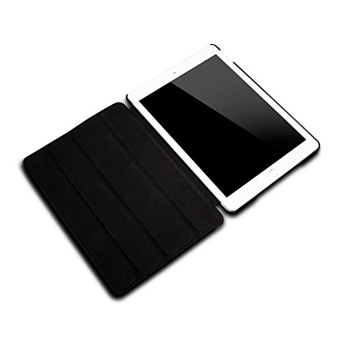 STINNS Ledertasche für das Apple iPad Air 2 – Tasche, Hülle aus echtem Leder als Smart Case Cover Etui mit Standfunktion in anthrazit - 4