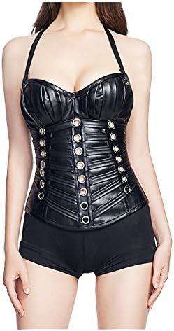 Fedo Design Women's Retro Goth Brocade Steampunk Overbust Corset Bustier