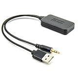 Bluetooth Ver. 4.0 Watermark WM-BT03 Bluetooth AUX MP3 Adapter für Audi BMW Ford Mercedes VW mit USB AUX Anschluss