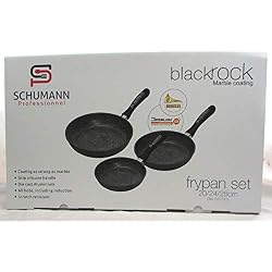 Schumann Lot de 3 poêles, Tous Feux Dont Induction, Manches Fixes