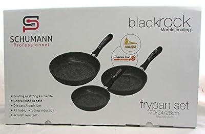Schumann Lot de 3 poêles, Tous Feux Dont Induction, Manches Fixes