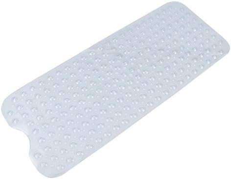 Anti Slip Mat, Bath Mat for 100*40 cm, Non-slip Mat with Suction Cups, Antimicrobial, Antibacterial, Mold &amp; Mildew Resistant PVC, Rectangle for Bath, Shower, Bathroom, Bathtub or Tub Floor