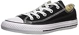 Typische Gummizehenkappe Converse Unisex-Kinder CTAS-OX-Black-Infant Fitnessschuhe, Schwarz/Weiß, 23 EU