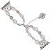 Produktbild TechFort Watch Strap, for Band 38mm 42mm Series 3 2 1, Adjustable Armband Handmade Pearl Armband,Silver,42mm