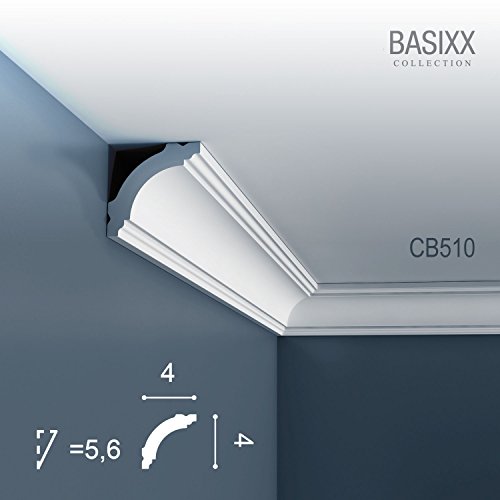Orac Decor BASIXX Deckenleiste Eckleiste CB510 Profilleiste Stuckleiste Zierleisten Zierprofile