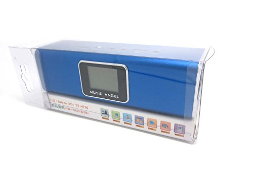 Music Angel- FM-Radio MP3 Player - Line In MicroSD - Stereo Lautsprecher Boxen Soundstation f  r Handy  PC  LAPTOP  NETBOOK  Tablet - Farbe Blau