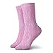 Produktbild magic ship BFM Pastel Pink Butterfly Marble Men Women Thin High Ankle Cotton Moisture Wicking Casual Crew Socks 11.8 inch/30 cm
