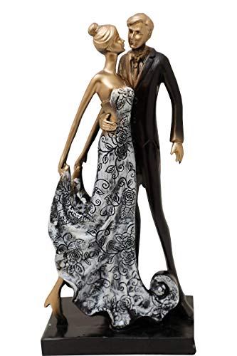 Aica Gifts Designer Romantic Love Couple Showpiece Statue.Gift for Girlfriend,Boyfriend,Husband and Wife.Gift, annviersary,Birthday and Valentines