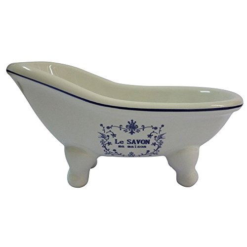 Kingston BrassBATUBSSW Aqua Eden Mini Ceramic Slipper Bathtub, 5-11/16-Inch x 3-Inch x 3-1/16-Inch, White