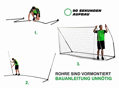 QUICKPLAY Kickster Academy Tragbare Fußballtore - 2