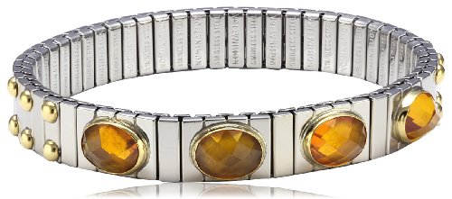 Nomination Damen-Armband Mittel Zirkone Facettiert Orange 042521/008