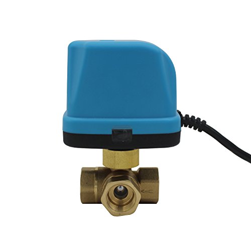 Valvula 3 vias motorizada DC 5v 12v 24V - tipo T valvula motorizada 3 vias 1/2" 3/4" 1" 1-1/4" 1-1/2" (DC12V 3/4")