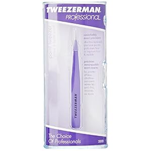 Tweezerman Stainless Steel Point Tweezer, Assorted Colors - Image 3