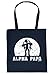 Produktbild Stoffbeutel/Tasche/Sprüche-Tasche Thema Familie/Väter: Alpha Papa - geniale Geschenkidee