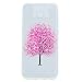 Produktbild Samsung Galaxy S8 Plus Hülle, JIEJIEWYD Floral painting Pattern Hülle, Durchsichtig Ultra Slim Dünn Thin Schutzhülle Handy Tasche Etui Cover für Samsung Galaxy S8 Plus - Kirsche Blumen