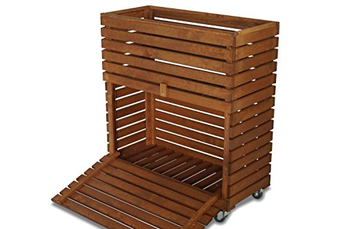 MultiBox M GartenBox BücherBox KräuterBox Hochbeet Rollwagen B72 x T32 x H80 cm - 2