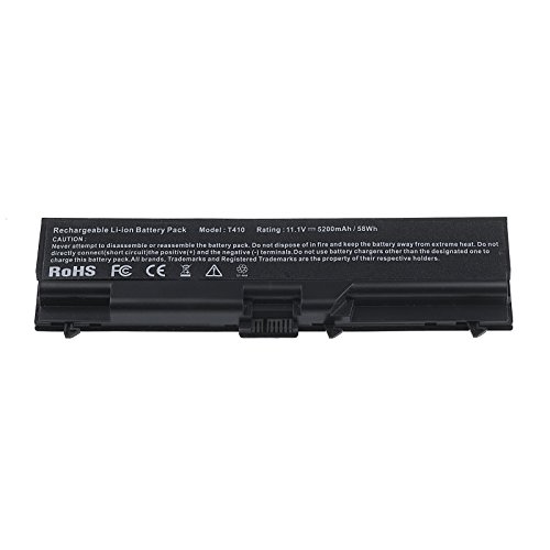 Vinteky® Notebook Akku für Lenovo ThinkPad T410, T410i, T420, T420i, T430, T430i, T510, T510i, T520, T520i, T530, T530i, W510, W520, W530, L410, L412, L420, L421, L430, L510, L512, L520, L530 , SL530, W530I Serie ersetzt: 42T4235, 42T4731, 42T4733, 42T4737, 42T4753, 42T4757, 51J0499, 57Y4185, ASM 42T4703, ASM 42T4752, ASM 42T4756, ASM 42T4796, FRU 42T4702, FRU 42T4751, FRU 42T4755, FRU 42T4791, FRU 42T4793, Laptop Batterie 5200mAh, 10,8V/11,10V - 4