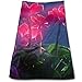Produktbild ewtretr Luxus Handtücher,Glowing Flowers Cool Towel Beach Towel Instant Gym Quick Dry Towel Microfibre Towel Cooling Sports Towel for Golf Swimming Yago Football Beach Garden Holiday