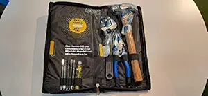 AGRICO DIY Hand Tool Kit Including Hammer, Adjustable Wrench, Screw Driver and a Combination Plier