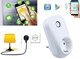  Takestop® Smart Plug Enchufe Enchufe inteligente Control remoto corriente receptora domotica WiFi temporizador Web Android iOS