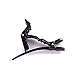 Mokale 6pcs Salon Croc Hair Styling Clips-Sectioning Plastic Alligator Hair Clip For Thick Hair-Non-Slip DIY Accessories Hairgrip for Women and Girls (Black)