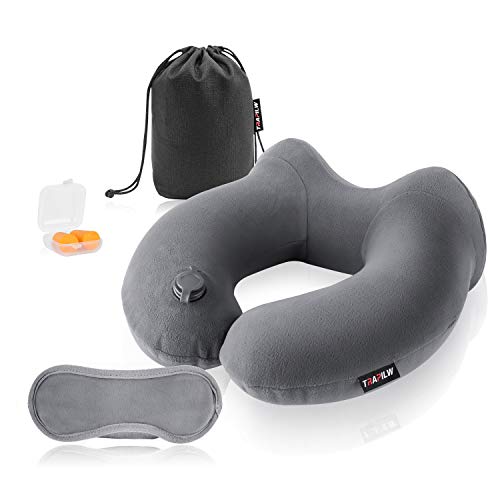 Kmall - Almohada de Viaje Negro Negro