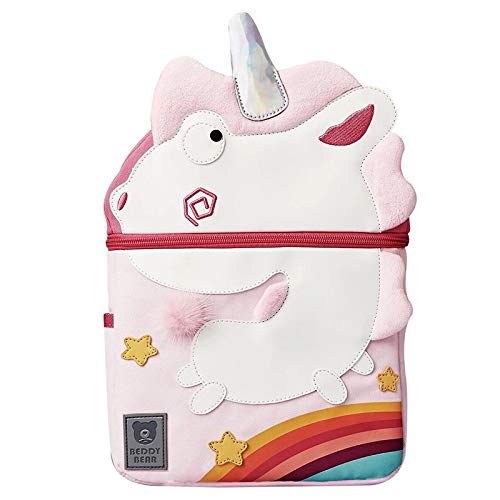 Cartable Licorne rose rose pour fille pour les chaussures de base de base, décontractées ABC
