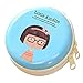 Produktbild Winice Tragbarer Tragekoffer für Kopfhörer, Cute Girl Small Protective Storage Holder Box Bag für Kopfhörer, Ohrhörer, USB-Sticks, Kabel Coin Cash - Blau