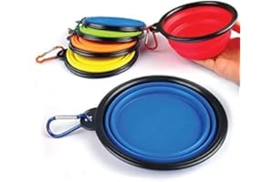 lgt Collapsible Dog Bowls Portable Small Travel Dog Food Water Bowl Expandable for Puppy Cat Small & Medium Pet (Black)