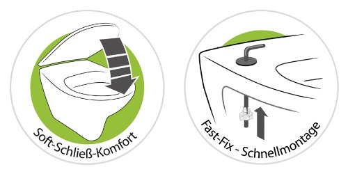 WC-Sitz Dekor Monster Bobby | Toilettensitz | WC-Brille aus Holz | Soft-Close-Absenkautomatik | Metall-Scharnier Fast-Fix-Schnellbefestigung - 4