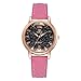 Produktbild Luckhome Damen Armbanduhr Analog Quarz Luxus Temperament Dame Unregelmäßige Spiegel Leder Gürtel Uhr Analoge Quarzuhr Irregular Mirror Belt Watch Analoguhr Für(Rosa)