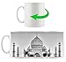 Produktbild Monocrome, Taj Mahal im Sommer, Motivtasse aus weißem Keramik 300ml, Tolle Geschenkidee zu jedem Anlass. Ihr neuer Lieblingsbecher für Kaffe, Tee und Heißgetränke