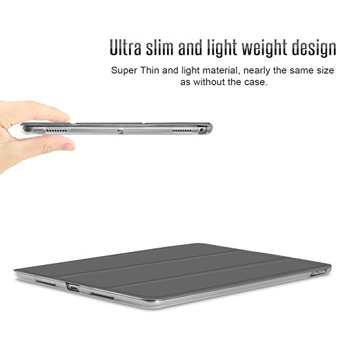 iPad Pro 10,5 Hülle, Infiland Ultra Smart Slim Lightweight Schutzhülle Cover für Apple Neu iPad Pro 10,5″ Display 2017(mit Auto Schlaf / Wach Funktion)(Weltraum Grau) - 5