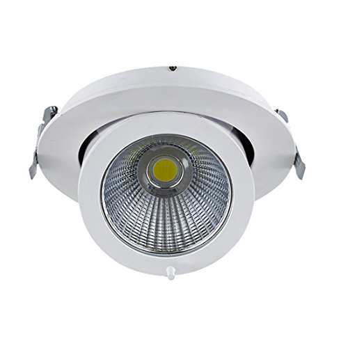 Preisvergleich Produktbild HONGOU LED Einbau-Deckenleuchte Weiß Warmes Licht Deckenstrahler Warmweiss Schlafzimmer Wohnzimmer Deckenspot Scheinwerfer Rotary Leuchte 3PCS