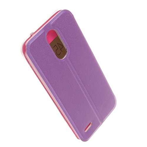 Misemiya    - Funda LG K10 2017 - Funda   Protector Cristal Templado  Cover Sport Sporte Morado