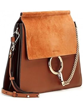 Actlure Women Genuine Leather Crossbody Shoulder Purse Chain Link FY Bag