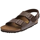 Farbe: dunkelbraun Birkenstock Unisex-Erwachsene Milano Birko-Flor Knöchelriemchen, Braun (DUNKELBRAUN), 44 EU