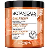 L'Or&eacute;al Paris Botanicals Cartamo Infusione di Nutrimento, Maschera per Capelli Secchi, 200 ml