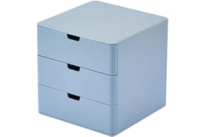 Dalanpa 3-Drawer Vanity Organizer, Compact Storage Organization Drawers Blue