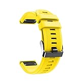 Knowin Uhrenarmband 22mm Ersatzarmband aus Silikon für Garmin Fenix 5/5 Plus Smart Watch Silikonband Schwarzer Knopf Schnalle für Mann und Frauen Mode Design Ersatzband