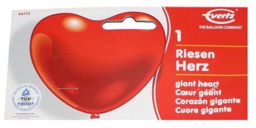 Imagen principal de Everts 46172-1 cm con un corazón gigante cierre uni especial 170 en la bolsa