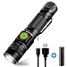 Produktbild LED wiederaufladbare Taschenlampe, Morpilot 1000 Lumen Aufladbar hell mit handyhalter LED Taschenlampe Torch Licht Wasserdicht zoombare Taschenlampe 5 Modis Einstellbar
